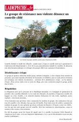 LaDépêche.fr - 2019_05_24 - Le groupe de résistance non violente dénonce un contrôle ciblé.jpg