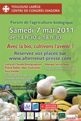 Forum de l'agriculture biologique 7/05/11 Toulouse