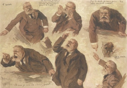 Jaurès à la tribune. Croquis d'A. Eloy-Vincent, 1868. ©Ville de Castres, Musée Jean-Jaurès.jpg